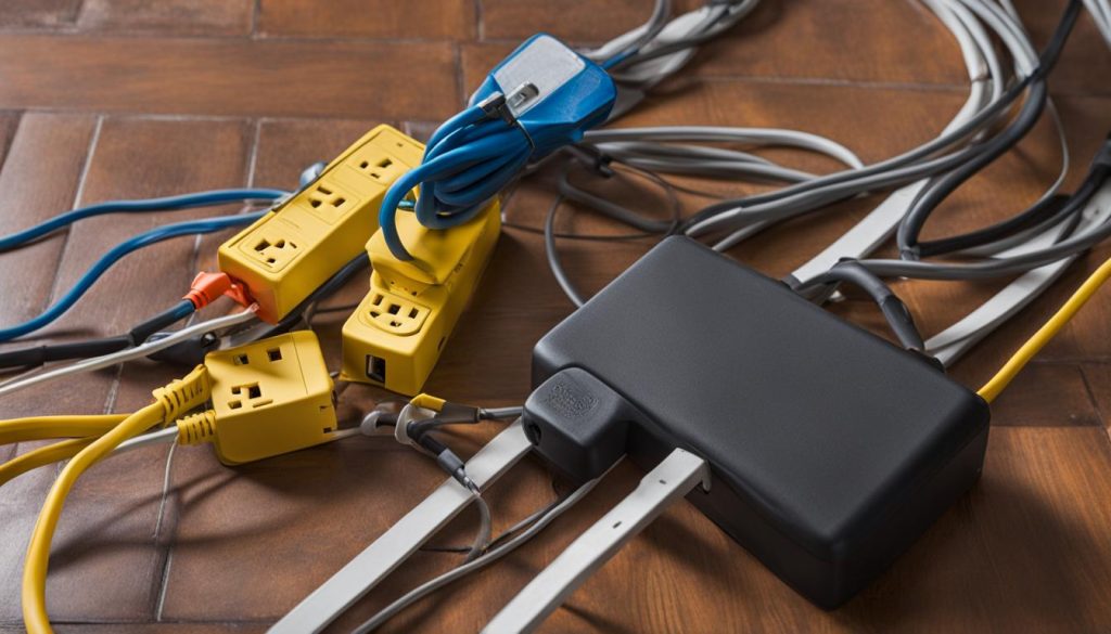 safety precautions for power strip and extension cord