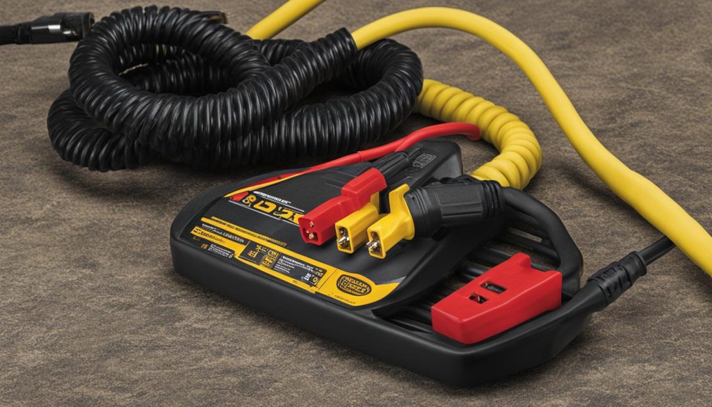 25ft heavy duty extension cord with power light plug