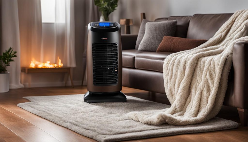 electric space heaters and blankets