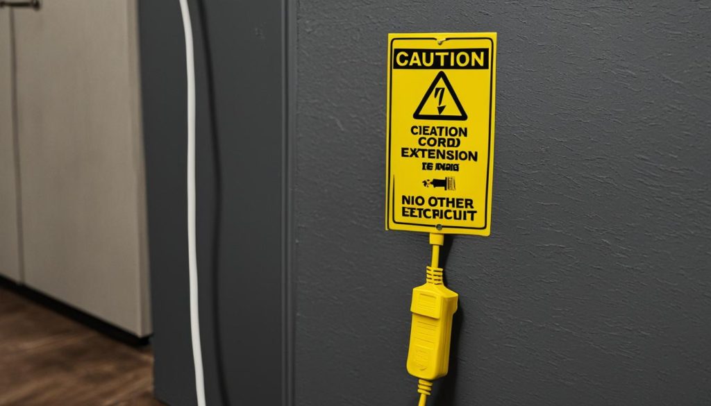 extension cord for freezer safety