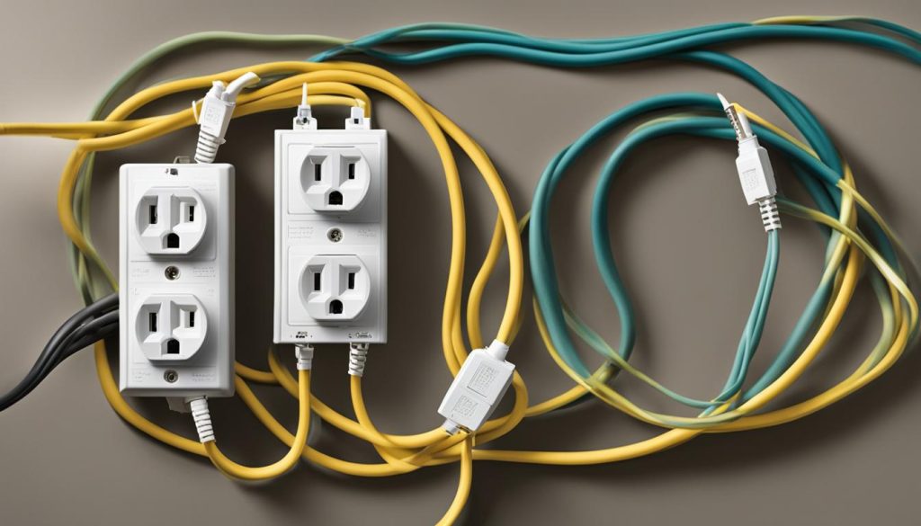 extension cord with multiple outlets