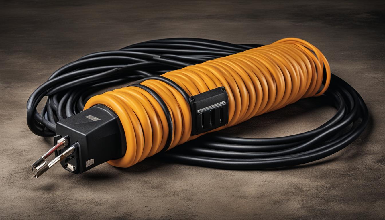 Heavy Duty Extension Cord with Multiple Outlets