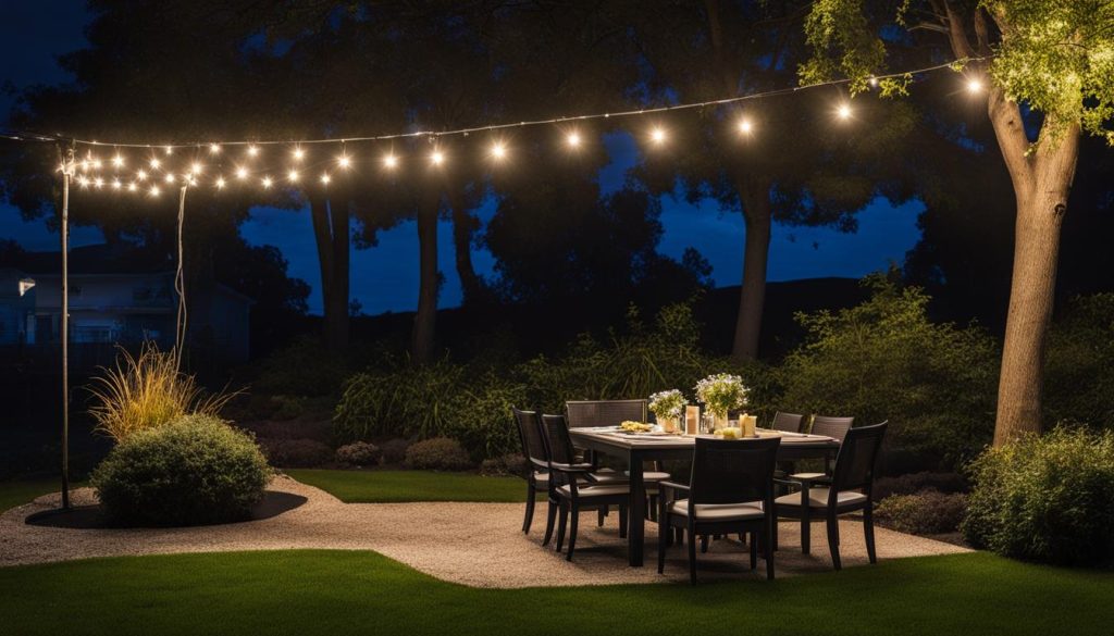 outdoor lighting extension cord