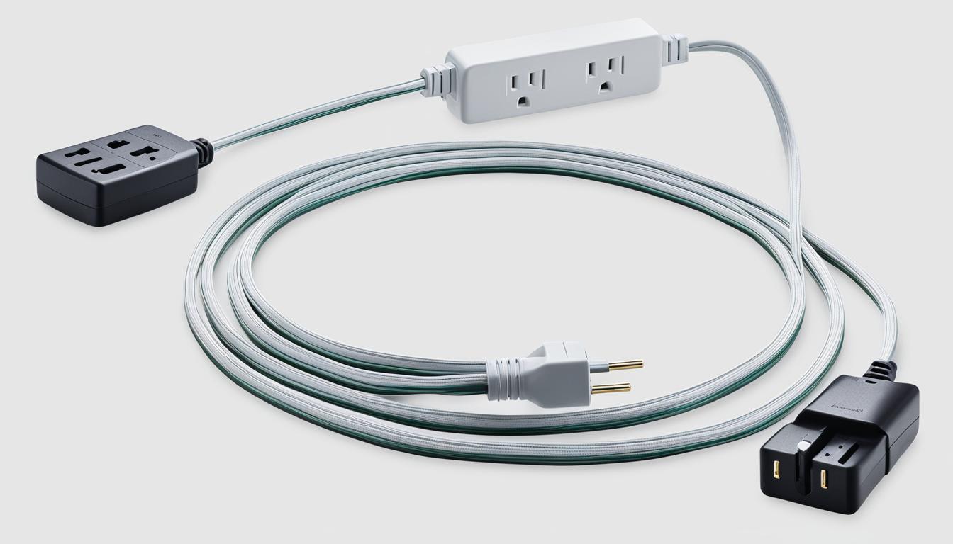 Rotating Flat Plug Extension Cord: Maximize Space