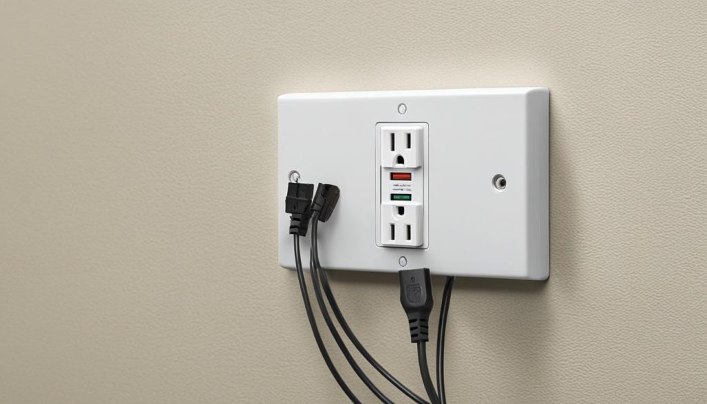 surge protector with built-in extension cord