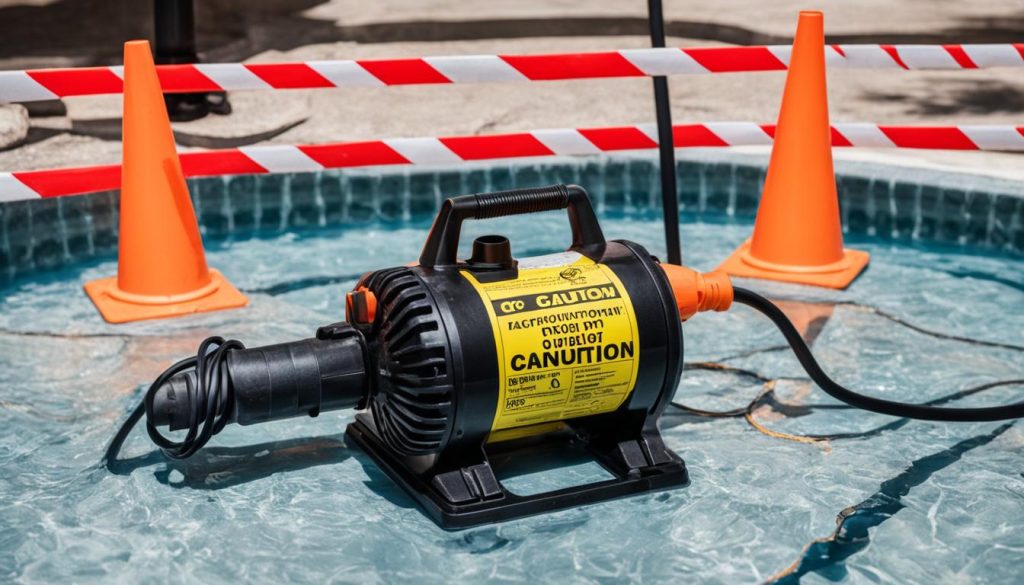 safety precautions extension cords for pool pump