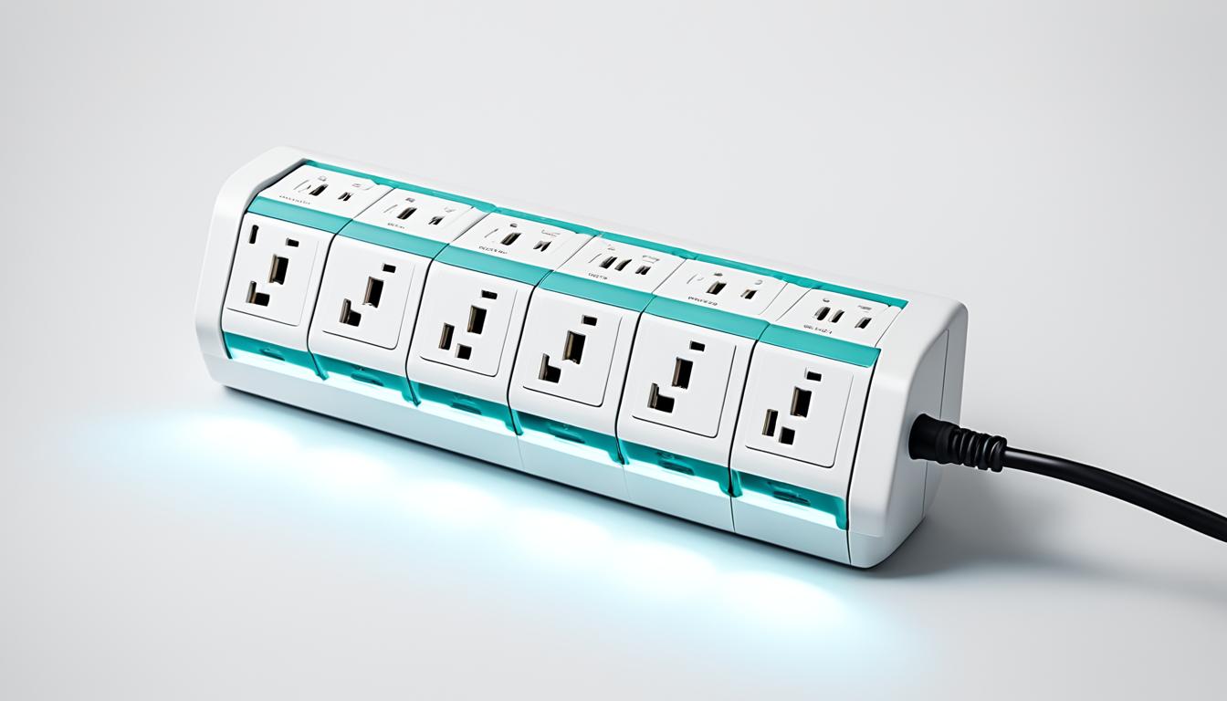 Flat Plug Surge Protector Power Strip for Safety