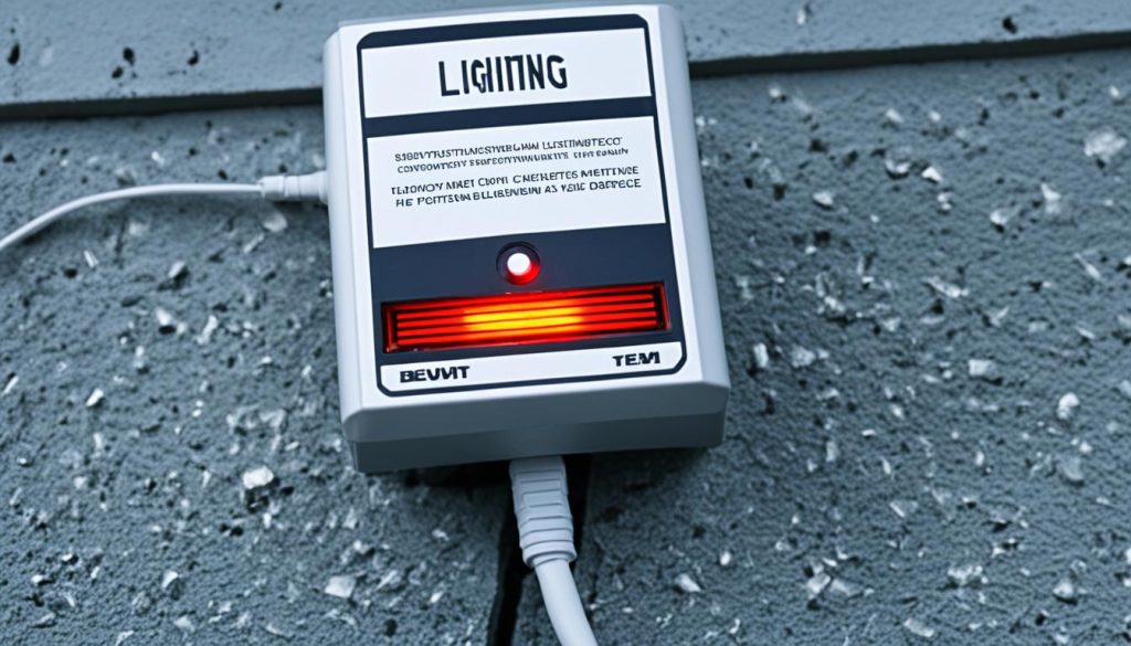 lightning surge protector device