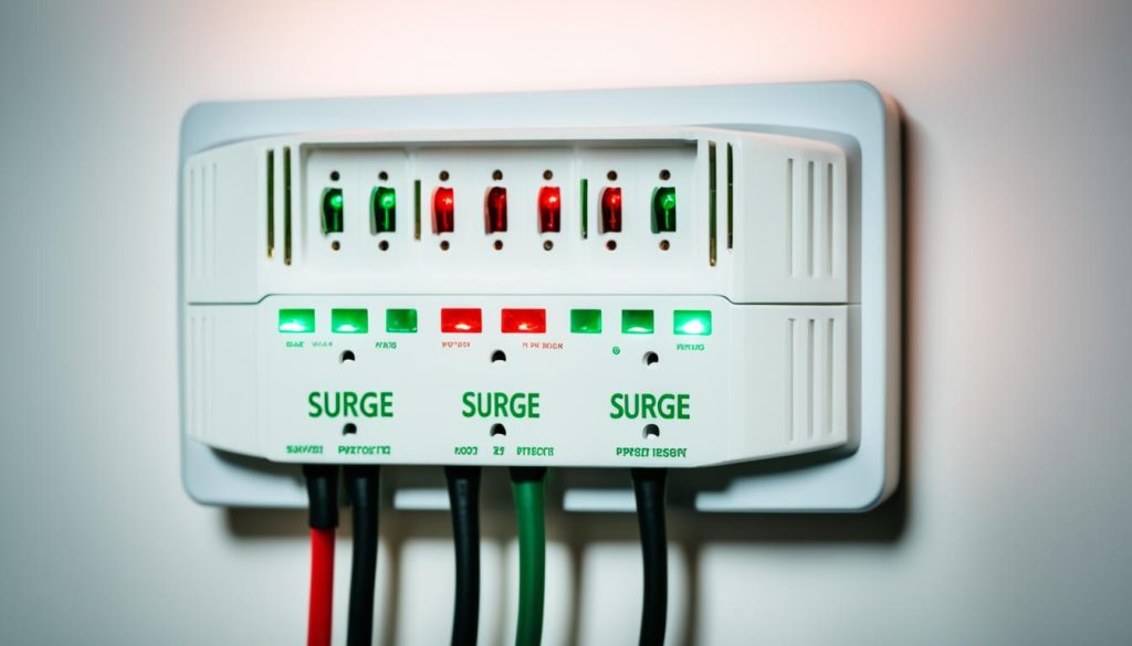 surge protector lights diagnose bad